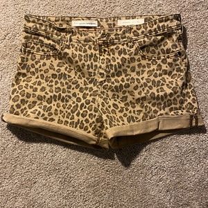 Anthropologie Pilcro & The Letterpress Hyphen Leopard Print Shorts